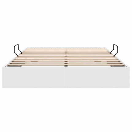Opbevaringsseng med opbevaring Ren Hvid 137 x 190 cm Kunstlæder