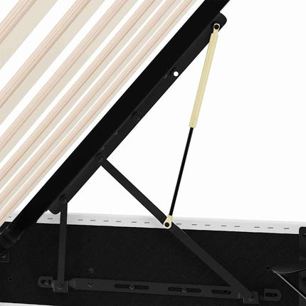 Opbevaringsseng med opbevaring Ren Hvid 183 x 213 cm Kunstlæder