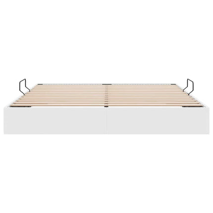 Opbevaringsseng med opbevaring Ren Hvid 183 x 213 cm Kunstlæder