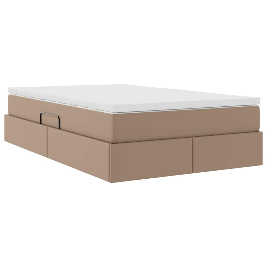 Seng med opbevaring og madras Cappuccino 120 x 200 cm