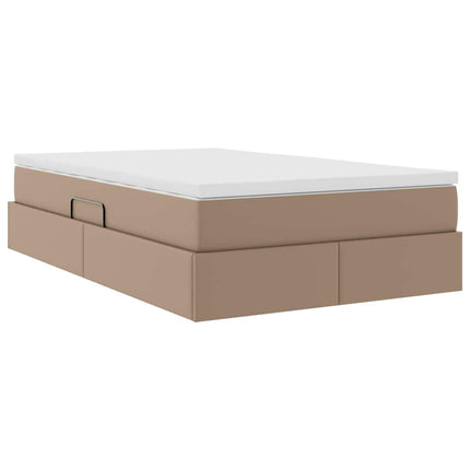 Seng med opbevaring og madras Cappuccino 120 x 200 cm