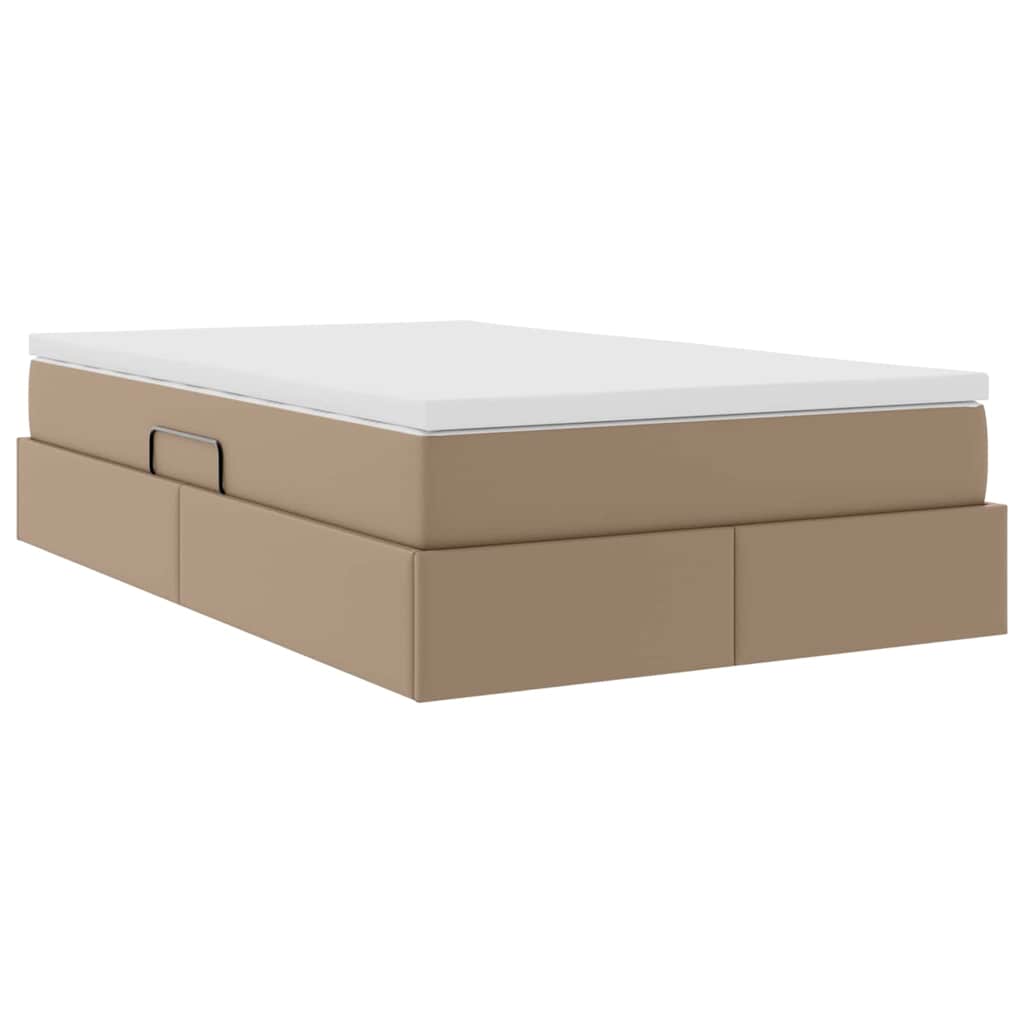 Seng med opbevaring og madras Cappuccino 120 x 200 cm