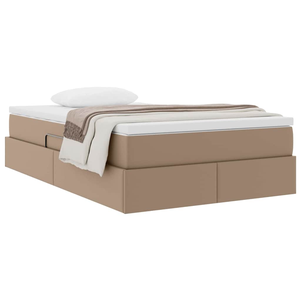 Seng med opbevaring og madras Cappuccino 120 x 200 cm