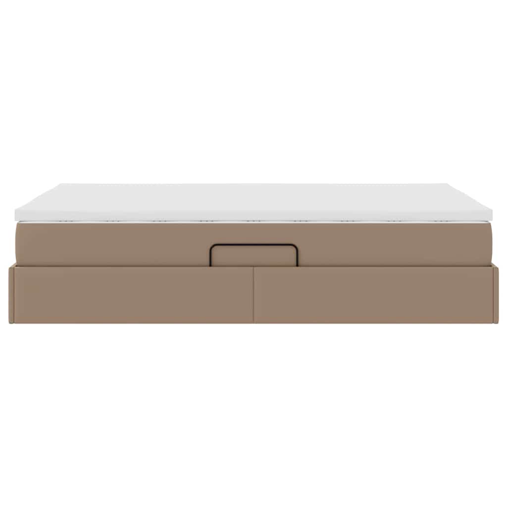 Seng med opbevaring og madras Cappuccino 120 x 200 cm