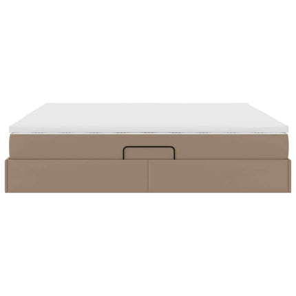 Seng med opbevaring og madras Cappuccino 200 x 200 cm