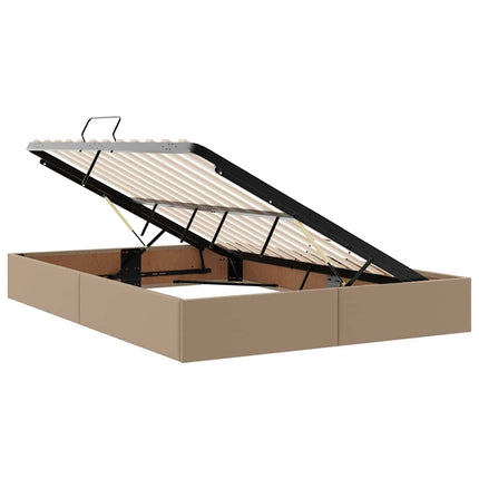 Seng med opbevaring og madras Cappuccino 140 x 190 cm