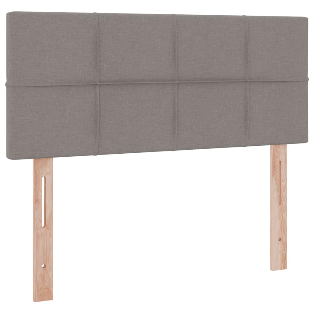 Seng med opbevaring og madras med madras Gråbrun 120 x 200 cm