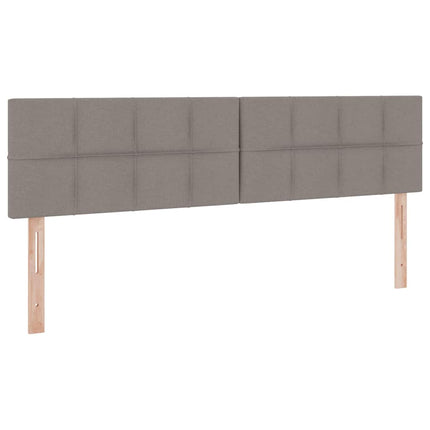 Seng med opbevaring og madras Gråbrun 160 x 200 cm Fløjl