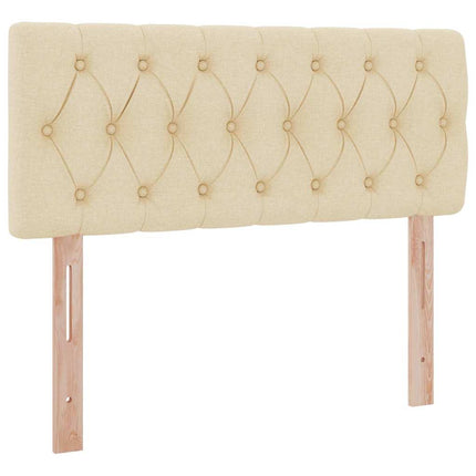 Seng med opbevaring og madras med madras Creme 120 x 190 cm
