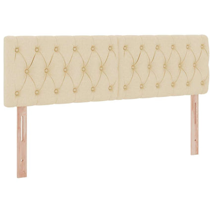 Seng med opbevaring og madras med madras Creme 140 x 190 cm