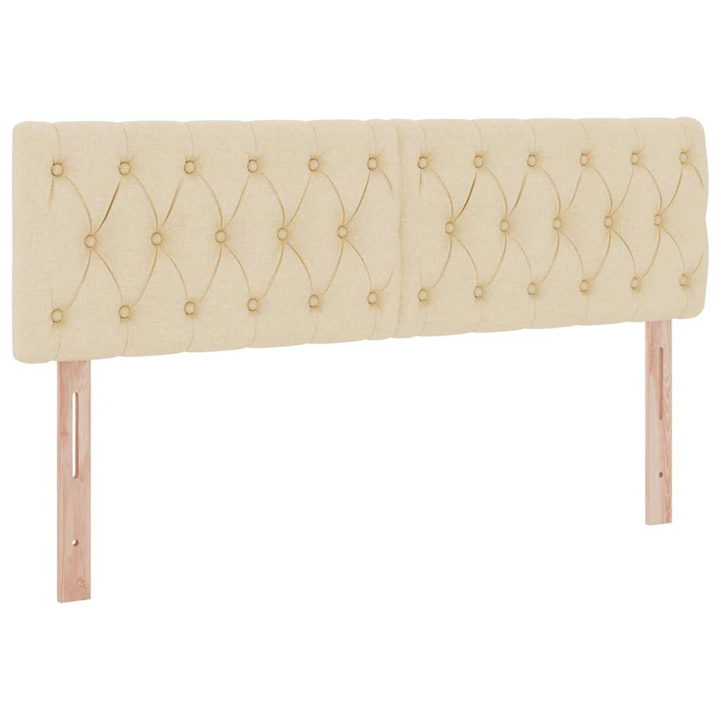 Seng med opbevaring og madras med madras Creme 140 x 190 cm