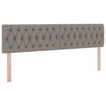 Seng med opbevaring og madras med madras Gråbrun 160 x 200 cm