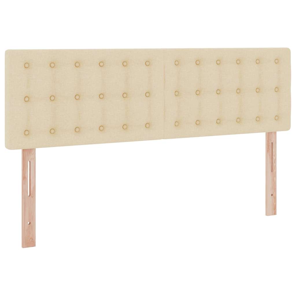 Seng med opbevaring og madras med madras Creme 140 x 190 cm