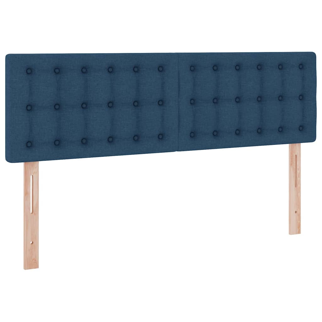 Seng med opbevaring og madras Blå 140 x 200 cm Konstrueret træ