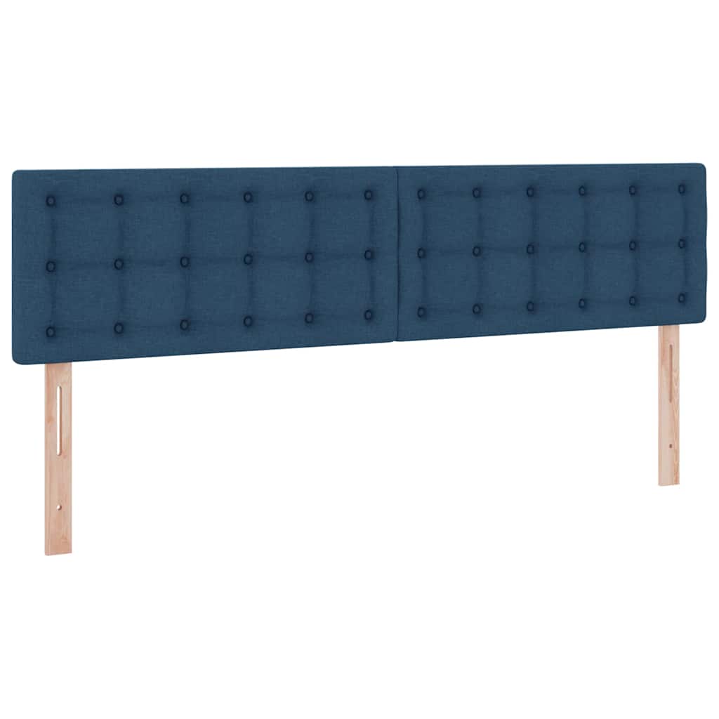 Seng med opbevaring og madras Blå 160 x 200 cm Konstrueret træ