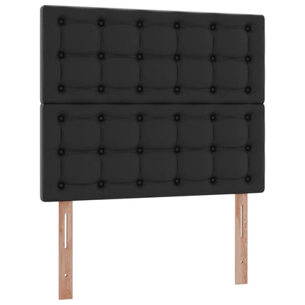 Opbevaringsseng Sort 120 x 190 cm Faux læder