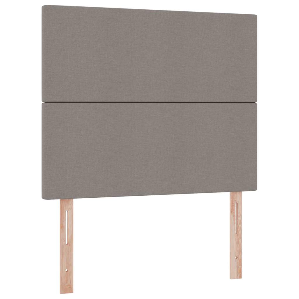 Seng med opbevaring og madras Gråbrun 120 x 200 cm Polyester