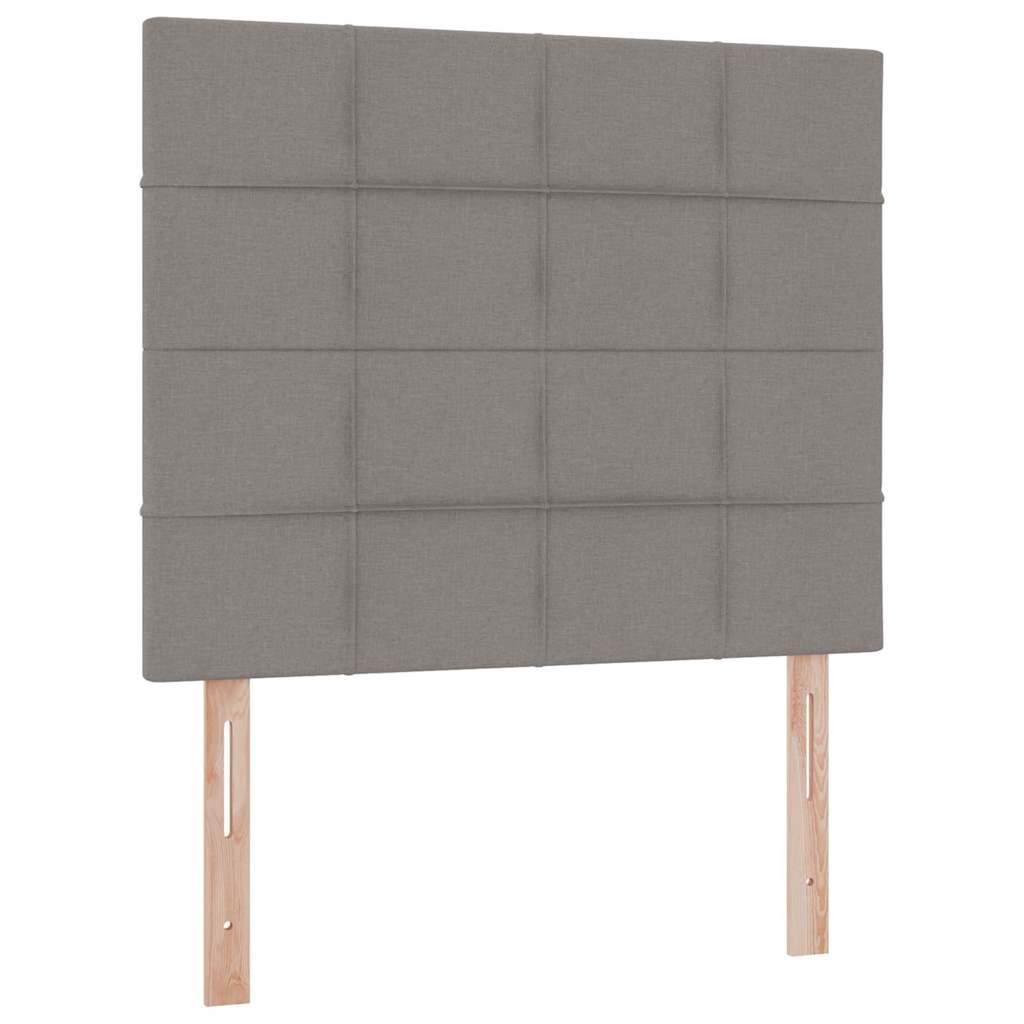 Seng med opbevaring og madras Gråbrun 120 x 200 cm Polyester