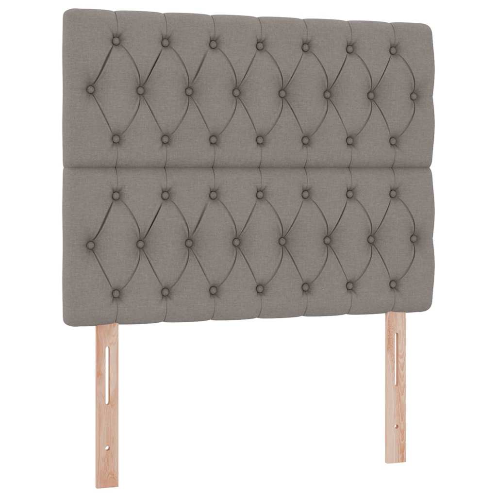 Seng med opbevaring og madras Gråbrun 120 x 200 cm Polyester