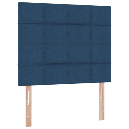 LED opbevarings seng med madras Blå 120 x 190 cm Stof