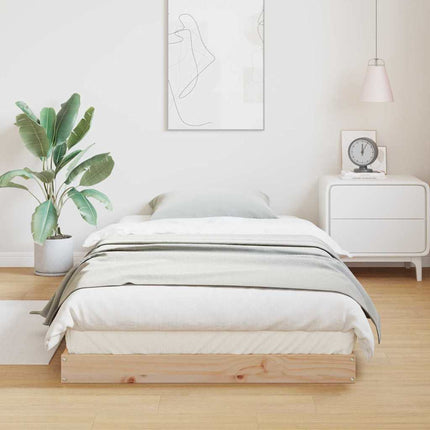 Gulvsengramme Naturfarvet 80 x 220 cm Massiv fyrretræ