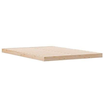 Gulv seng ramme Naturfarvet 160 x 220 cm Massiv fyrretræ