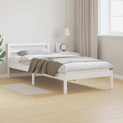 Sengestel Hvid 215,5 x 105,5 x 69,5 cm Massivt fyrretræ