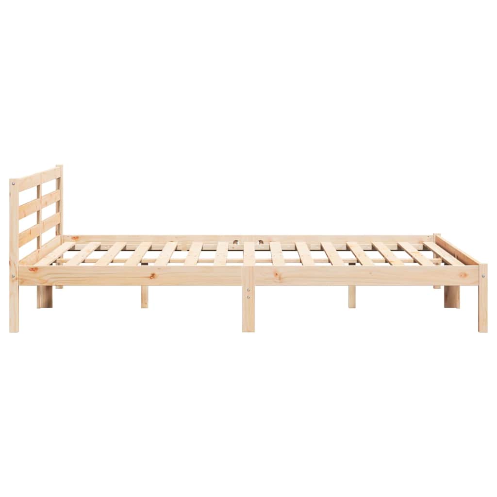 Sengestel Brun 215,5 x 205,5 x 69,5 cm Massivt fyrretræ