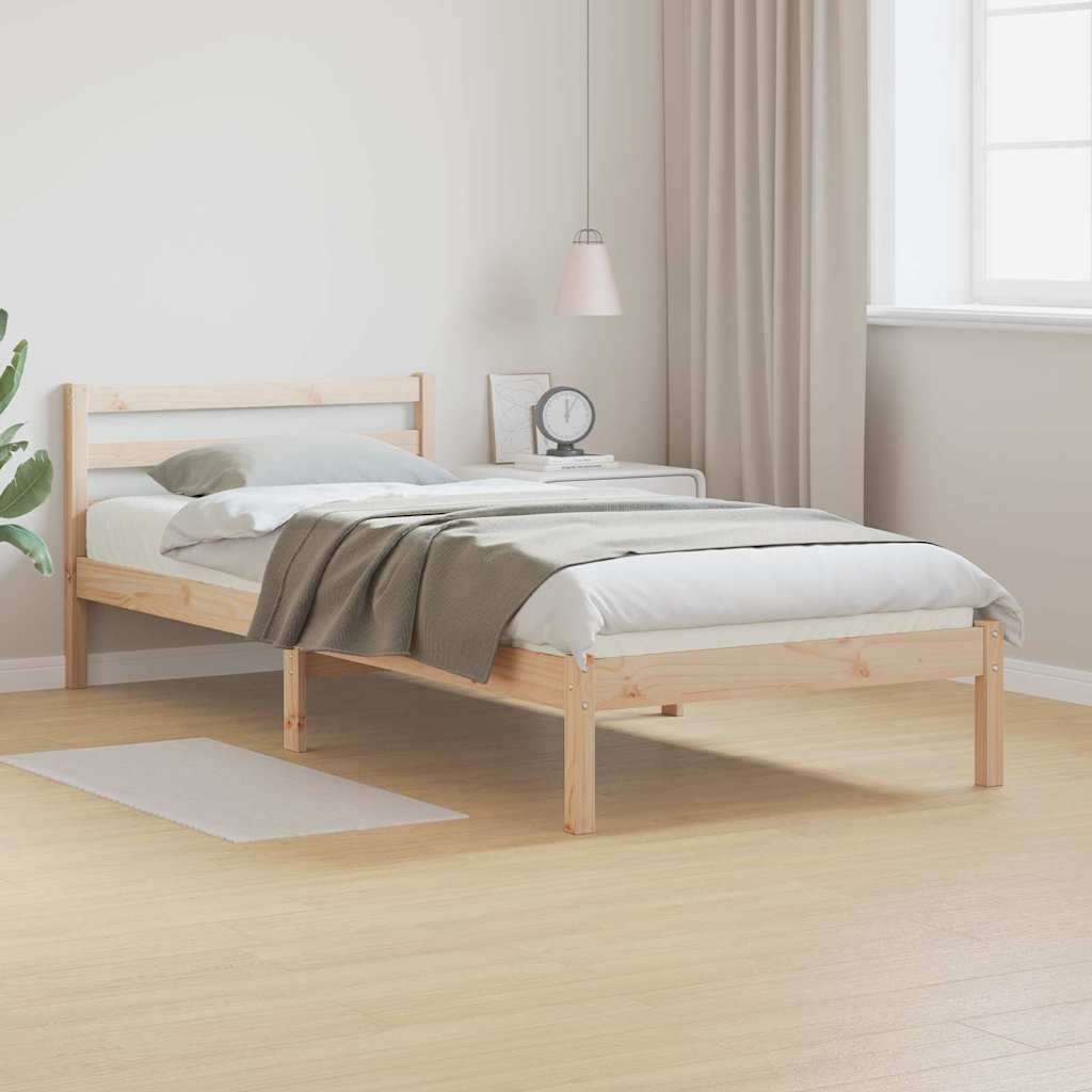 Sengestel Brun 225,5 x 95,5 x 69,5 cm Massivt fyrretræ