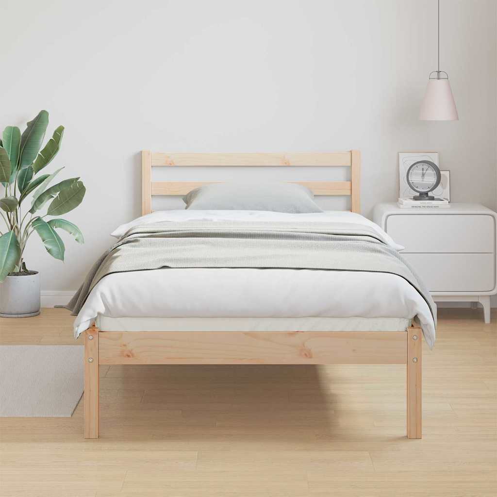 Sengestel Brun 225,5 x 105,5 x 69,5 cm Massivt fyrretræ