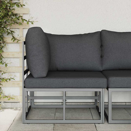 Udendørs Møbler Sort og Anthracit 71,5 x 71,5 x 71 cm Metal