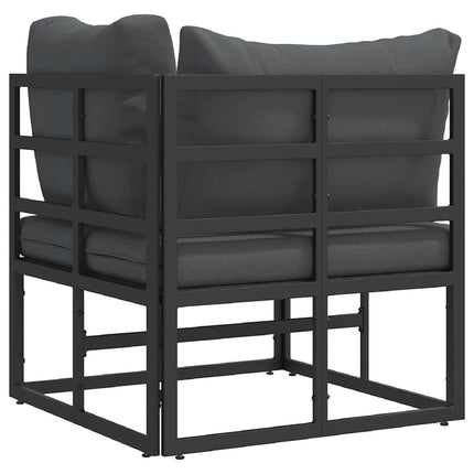 Udendørs Møbler Metal Sort og Anthracit 71,5 x 71,5 x 71 cm