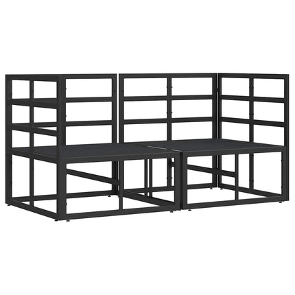 Udendørs Møbler 2 Stk Sort og Anthracit 71,5 x 71,5 x 71 cm
