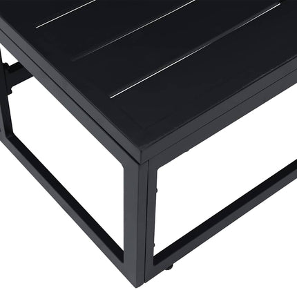 Udendørs Møbler Metal Sort 70 x 70 x 32 cm