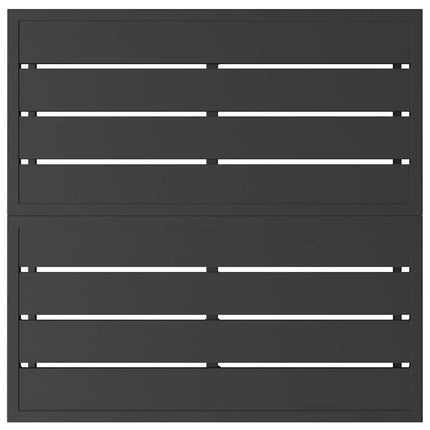 Udendørs Møbler Metal Sort 70 x 70 x 32 cm