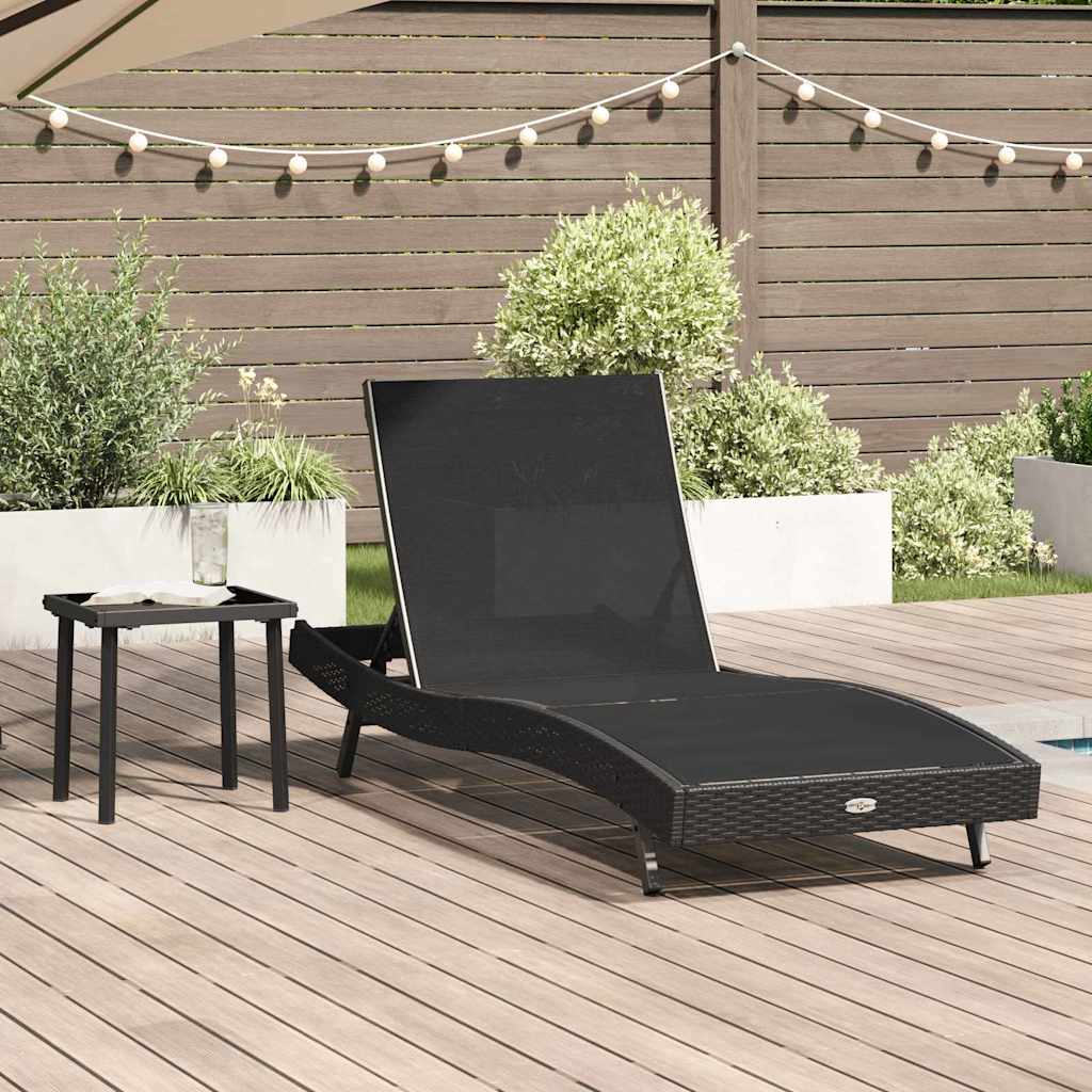 Solstol 2 pcs Sort polyrattan
