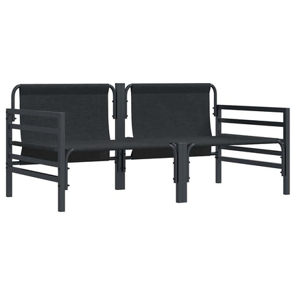 Udendørs Møbler med pude 2 Stk Antracit 80 x 80 x 71 cm Stål