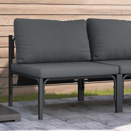 Udendørs Møbler med pude med pude Antracit 80 x 80 x 71 cm Stål