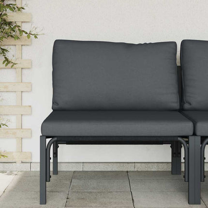Udendørs Møbler med pude med pude Antracit 80 x 80 x 71 cm Stål
