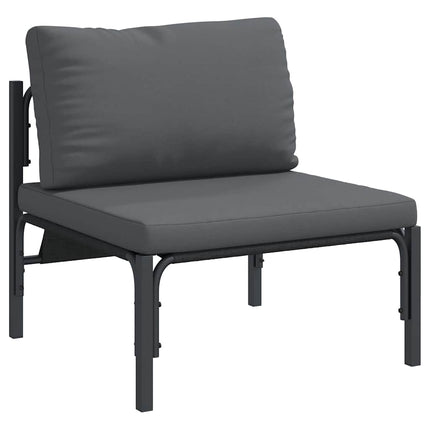 Udendørs Møbler med pude med pude Antracit 80 x 80 x 71 cm Stål