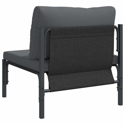 Udendørs Møbler med pude med pude Antracit 80 x 80 x 71 cm Stål