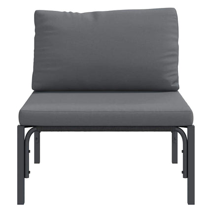 Udendørs Møbler med pude med pude Antracit 80 x 80 x 71 cm Stål