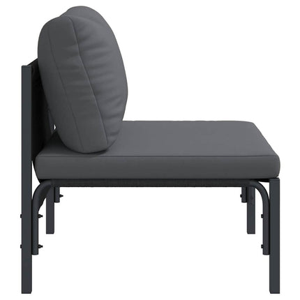 Udendørs Møbler med pude med pude Antracit 80 x 80 x 71 cm Stål