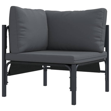 Udendørs Møbler med pude med pude Antracit 80 x 80 x 71 cm Stål