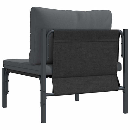 Udendørs Møbler med pude med pude Antracit 80 x 80 x 71 cm Stål