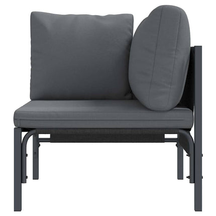Udendørs Møbler med pude med pude Antracit 80 x 80 x 71 cm Stål