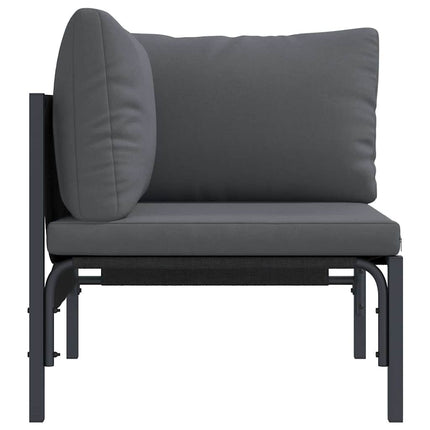 Udendørs Møbler med pude med pude Antracit 80 x 80 x 71 cm Stål