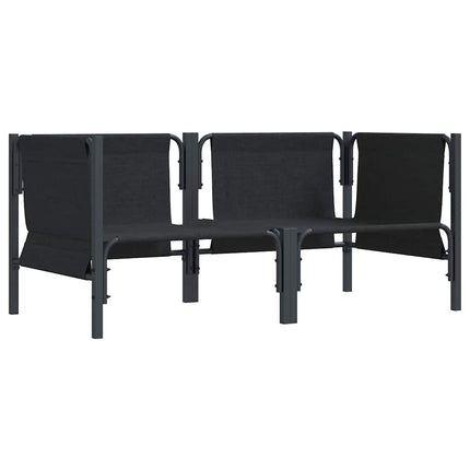 Udendørs Møbler med pude 2 Stk Antracit 80 x 80 x 71 cm Stål