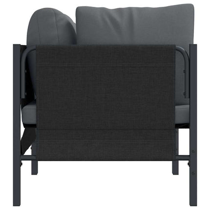 Udendørs Møbler med pude 2 Stk Antracit 80 x 80 x 71 cm Stål