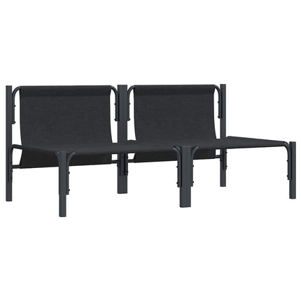 Udendørs Møbler med pude 2 Stk Antracit 80 x 80 x 71 cm Stål